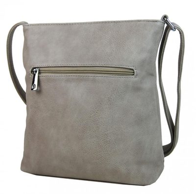 Kožená malá dámská crossbody kabelka tmavě modrá-hnědá