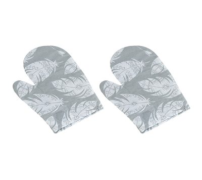 Kuchyňská chňapka - 2ks Šedá,Bílá CH/237 28x18 cm{% if product.brand.name %} – Bellatex{% endif %}