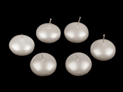 Plovoucí svíčky Ø4,5 cm 6 kusů{% if variant.name %} – 5 krémová nejsvět. - perleť{% endif %}