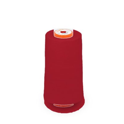 Texturovaná polyesterová nit AMANN SABATEX 100 – Tex 35, 5000 m, pro overlock - 504 červená