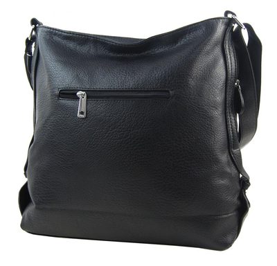 TESSRA Velká tmavě modrá crossbody dámská kabelka – fotka 3