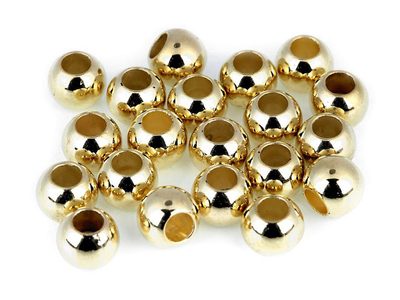 Plastové korálky Metalic s velkým průvlekem 8x10 mm 20ks{% if product.brand.name %} – Galanterka{% endif %}
