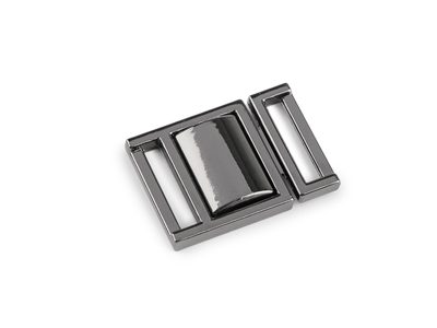 Kovové zapínání / spona, průvlek 16 mm{% if variant.name %} – 2 nikl černý{% endif %}