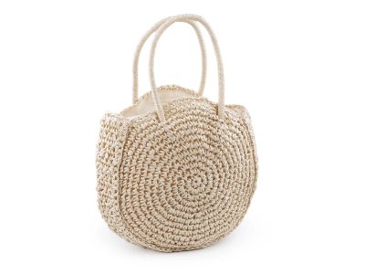 Háčkovaná kabelka rafie se zipem 33x37 cm{% if product.brand.name %} – Stoklasa{% endif %}