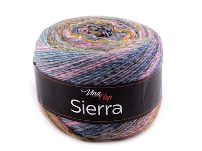 Pletací příze Sierra 150 g{% if variant.name %} – 5 (7208) modrá světlá růžová{% endif %}