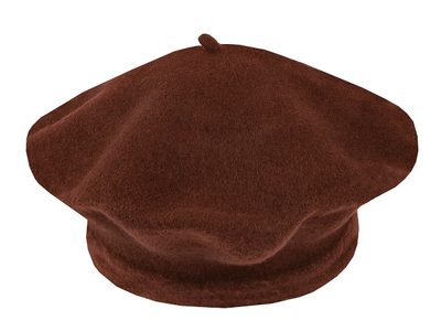 Dámský baret Tonak 100% vlna{% if variant.name %} – 36 vel. 11" (070734) hnědá{% endif %}