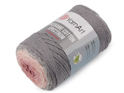 Pletací příze Macrame Cotton Spectrum 250 g{% if variant.name %} – 6 (1306) šedá pudrová{% endif %}