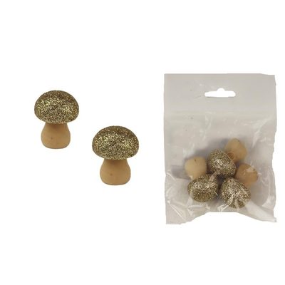 Dekorační hřib, 3 ks D4579-29 - dia 2,3 x 3 cm{% if product.brand.name %} – Morex{% endif %}