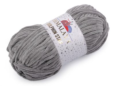Dolphin Star Pletací žinylková příze s lurexovým vláknem 100 g - 9 (92120) šedá