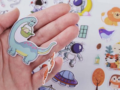 Samolepky plastické - zvířátka, kočky, kosmonauti, dinosauři{% if product.brand.name %} – Stoklasa{% endif %}