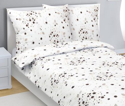 Povlečení krepové Hnědá,Bílá 80/305{% if product.brand.name %} – Bellatex{% endif %}