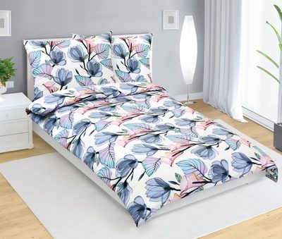 Povlečení flanelové Modrá,Fialová,Růžová 12/450 140x220, 70x90 cm – fotka 2