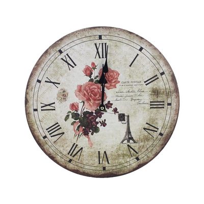 Dekorační Hodiny pr. 34cm - RŮŽE II 355220{% if product.brand.name %} – Morex{% endif %}