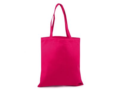Textilní taška bavlněná k dotvoření 35x39 cm{% if variant.name %} – 3 (009) pink{% endif %}