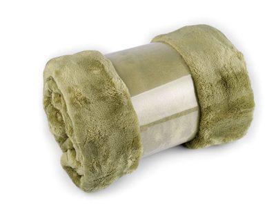 Deka bubble fleece 150x200 cm - 8 zelená sv.