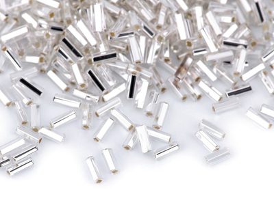 Rokajl Preciosa hladké tyčky 4,5 mm 20g{% if variant.name %} – 78102 stříbrná{% endif %}