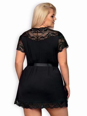 Elegantní župan 810 - PEI black XXL – fotka 1