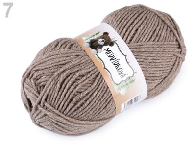 Pletací příze medvídková 100 g{% if variant.name %} – 7 (82089) béžová tm.{% endif %}