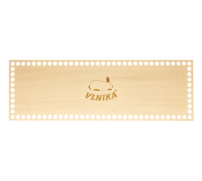 Dno - víko překližkové Natur obdélník s králíčkem 30x10 cm / otvory 6 mm{% if product.brand.name %} – VLNIKA{% endif %}