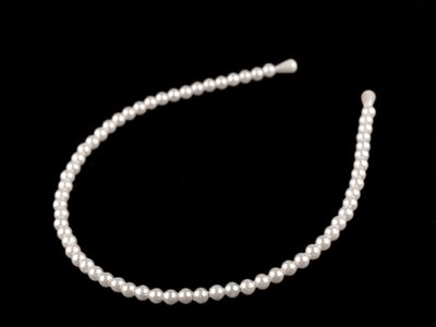 Perlová čelenka do vlasů{% if variant.name %} – 2 (Ø6 mm) perlová{% endif %}