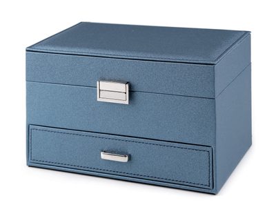 Šperkovnice 14x16x23 cm elegant{% if variant.name %} – 3 modrošedá lesk{% endif %}
