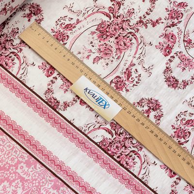 METRÁŽ Bavlněné plátno krep SPRING ROSE, šíře 240cm – fotka 1