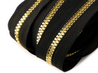 Zip kostěný 5 mm metráž zlato a stříbro{% if product.brand.name %} – Stoklasa{% endif %}