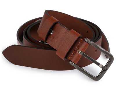 Pánský kožený pásek z buvolí kůže šíře 4 cm{% if product.brand.name %} – Stoklasa{% endif %}