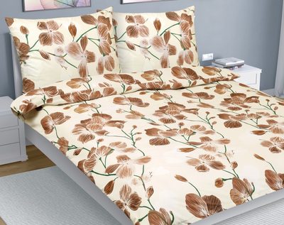 Bavlněné povlečení na dvoudeku Béžová 90/321{% if variant.name %} – 200x220 cm, 2ks 70x90 cm (200 cm šířka x 220 cm délka prodloužená){% endif %}