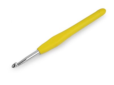 Háček na háčkování se silikonovou rukojetí vel. 2-6{% if variant.name %} – 9 (6 mm) náhodná barva{% endif %}