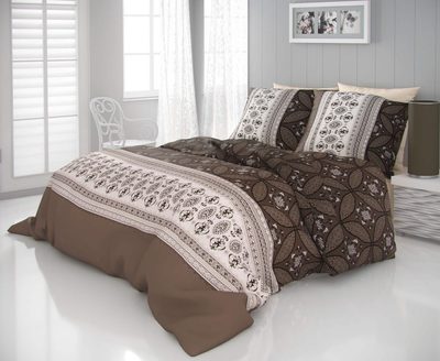 Saténové povlečení 140x200, 70x90cm IVORE hnědé{% if product.brand.name %} – Kvalitex{% endif %}