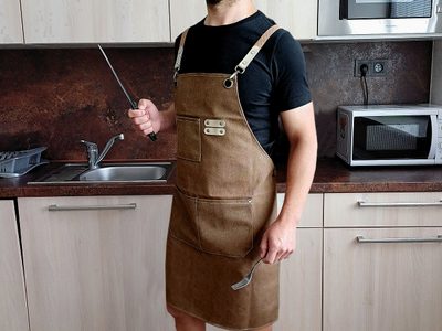 Zástěra profesionální nastavitelná z hrubé bavlny{% if product.brand.name %} – Stoklasa{% endif %}