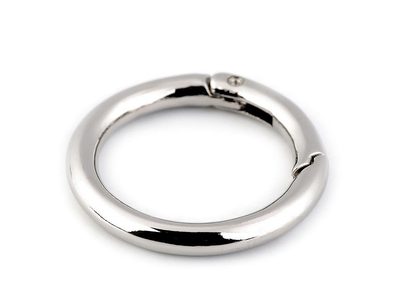 Karabina kroužek na klíče / kabelky Ø34 mm{% if variant.name %} – 1 nikl{% endif %}
