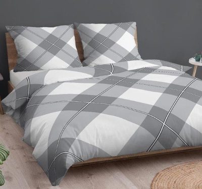 Flanelové povlečení Lena - šedé 140x200+70x90 cm{% if product.brand.name %} – Olzatex{% endif %}