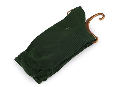 Dámské / dívčí bavlněné ponožky{% if variant.name %} – 9 zelená tmavá{% endif %}