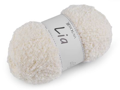 Pletací příze nopková Lia 100 g{% if variant.name %} – 2 krémová nejsvět.{% endif %}