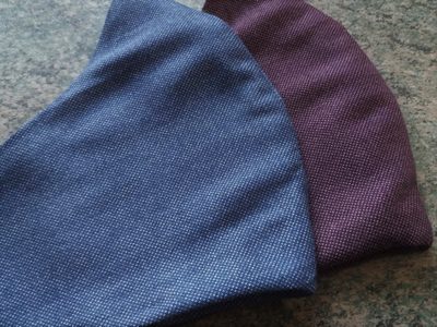Bavlněná Dvouvrstvá rouška denim modrá – fotka 2
