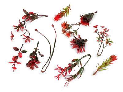 Umělé mini větvičky k aranžování, mix 11 ks{% if variant.name %} – 3 červená{% endif %}