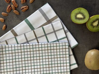 Utěrka Extra savá 50x70 Káro mix zelená 3 kusy – fotka 2