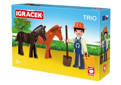 EFKO IGRÁČEK TRIO Farma set figurka s doplňky STAVEBNICE – fotka 2