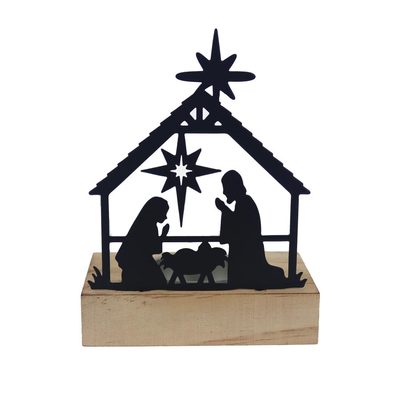 Svícen na 1 svíčku betlém K3758 - 12 cm{% if product.brand.name %} – Morex{% endif %}