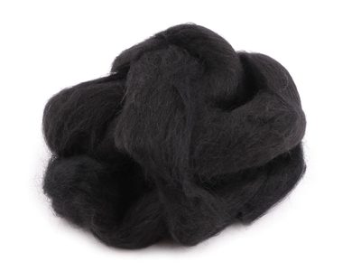Ovčí rouno 20 g česané{% if variant.name %} – 4 (82) černá{% endif %}