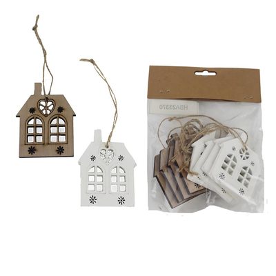 Domeček k zavěšení, 8 ks D6587 - 5,7 x 0,5 x 7 cm{% if product.brand.name %} – Morex{% endif %}