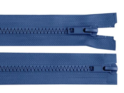 Zip kostěný No 5 dělitelný 2 jezdce / dvoucestný 85 cm bundový{% if variant.name %} – 220 modrá jeans tmavá{% endif %}
