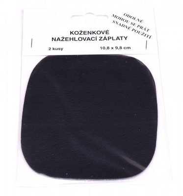 Nažehlovací záplaty koženkové 2ks 10,8 x 9,8 cm černé{% if product.brand.name %} – Galanterka{% endif %}
