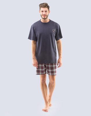 Krátké pánské pyžamo{% if variant.name %} – lékořice brandy - XXL{% endif %}
