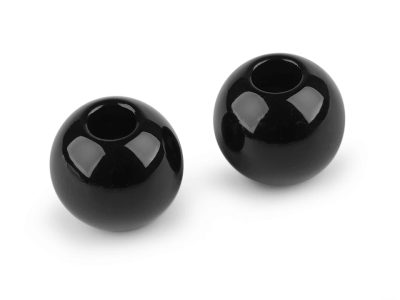 Plastové voskové korále Ø30 mm 2 kusy{% if variant.name %} – 2 černá{% endif %}