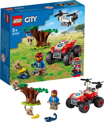 LEGO CITY Záchranářská čtyřkolka do divočiny 60300 STAVEBNICE{% if product.brand.name %} – LEGO{% endif %}