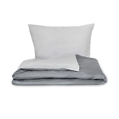 Saténové povlečení LUXURY COLLECTION tmavě šedé/světle šedé{% if variant.name %} – 1x 140/220, 1x 70/90cm{% endif %}