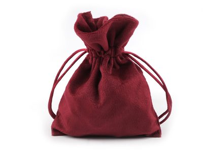 Dárkový pytlík 10x13 cm sametový{% if variant.name %} – 48 bordó{% endif %}